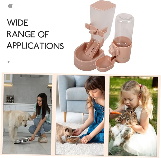 Pet Water Fountain Feeder Auto Dog Cat Feeder Dispenser for Cage Safe Material