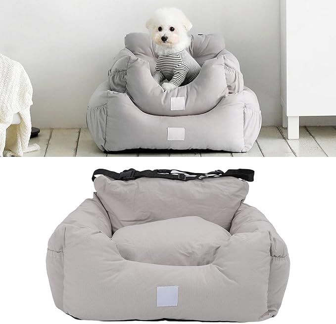 Dog Pet Booster Seat for Car, Truck, Removable Washable Portable Antislip Small Dog Car Seat Booster Car Seats Pet Car Bed for Small Medium Dogs Cats