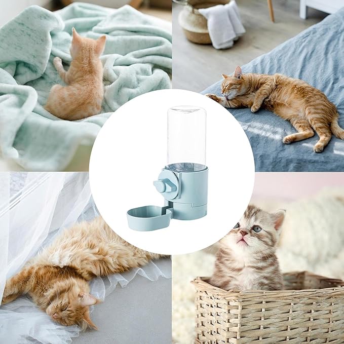 Dog Drinking Water Bowl, Pet Automatic Dog Water Dispenser, Dogs Waterer And Food Feeder For Small Medium Cat Puppy Kitten Large Capacity, Hangable Pet Wateer Dispenser For Apartment Small Medium Larg