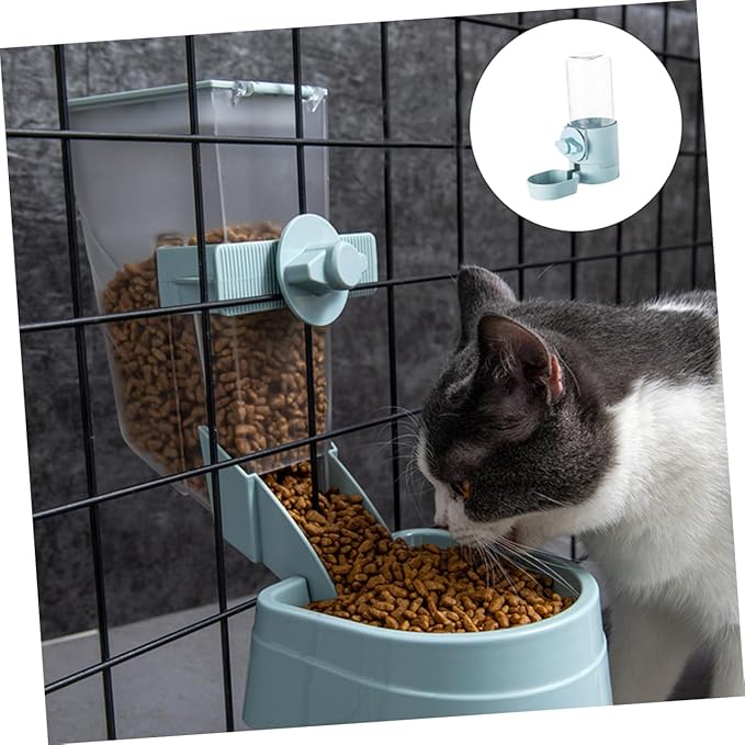 MERRYHAPY Pet Automatic Waterer Dog Cat Portable Easy Install Hanging Feeding Bowl