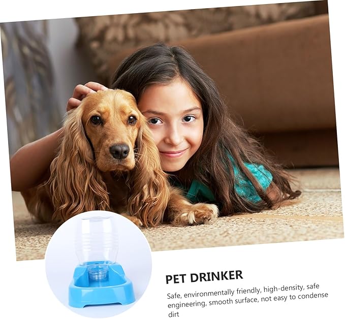 3pcs Dog Water Feeder Bowl Creative Pet Drinking Station for Puppies and Dogs Automatic Dispenser Smooth Non-tip Design for Home Use