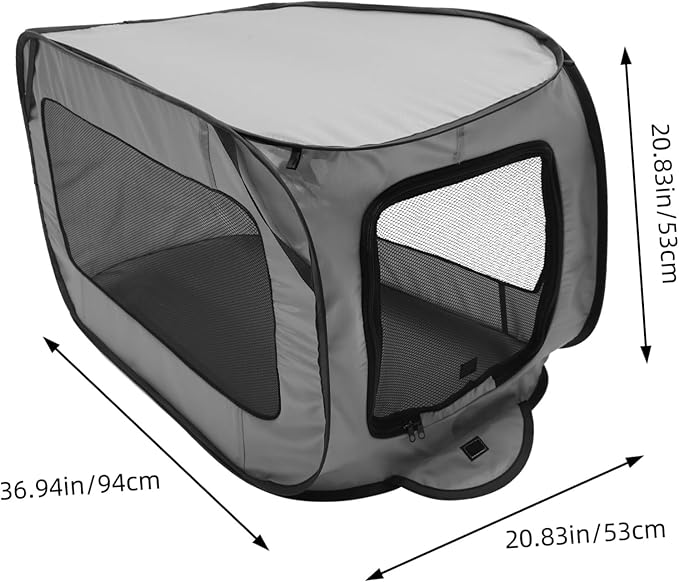 POPETPOP Portable Foldable Dog Car Bed Non Slip Thickened Pet Travel Kennel Crate for Large Dogs and Cats Car Seat Nest Easy to Install Suitable for Indoor and Outdoor Use