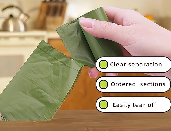 Biodegradable Lavender Scented Doggie Poop Bags - 4 Rolls (60 Counts) with Dispenser & Keychain, Leak-Proof Eco Friendly Waste Bags for Dogs