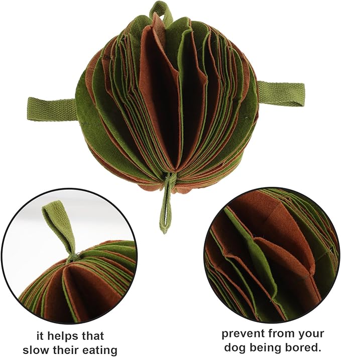 NOLITOY Food Hide Toy for Dogs Snuffle for Slow Feeding Interactive Treat Dispenser Encourages Natural Foraging Skills Fun Training Activity for Bored Dogs