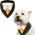 FUAMEY Dog Tuxedo Halloween for Small Dogs,Dog Formal Suit Dogs Attire Pet Bow Tie Puppy Party Costumes Cat Tux Outfits Pets Bandana Cosplay Adjustable Bowties Thanksgiving Halloween S
