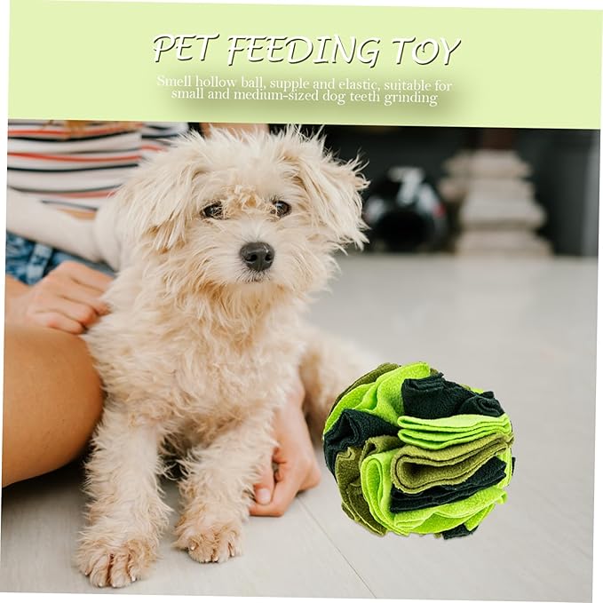 YARNOW Interactive Sniffing Ball for Dogs Durable Pet Toy for Slow Feeding Encourages Foraging Skills Easy to Clean