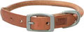 Terrain D.O.G. Harness Leather Rolled Dog Collar Russet 15" (13 - 16 in., 3/4 in. width)