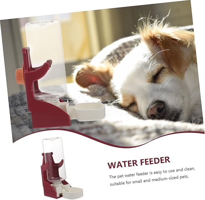 Mipcase 2pcs Pet Hanging Water Feeder Automatic Water Dispenser for Cats Dogs and Animals Capacity Design for Cages and Outdoor Use