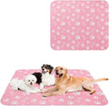 BEAUTYZOO Washable Pee Pads for Dogs, 36" x 72" Extra Large Reusable Puppy Pads, Absorbent Potty Training Dog Mats, Non-Slip Pet Whelping Pads for Incontinence, Housebreak, Crate, Bed, Playpen, Pink