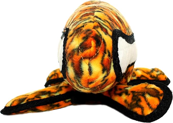 TUFFY® - World's Tuffest Soft Dog Toy - Alien - Multiple Layers. Made Durable, Strong & Tough. Interactive Play (Tug, Toss & Fetch). Machine Washable & Floats. (Fire, Large 2 Pack)