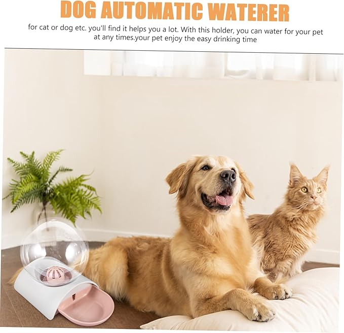 Large Capacity Pet Water Bowl Dispenser Auto Dog Cat Waterer Bubble Easy to Pet Supplies