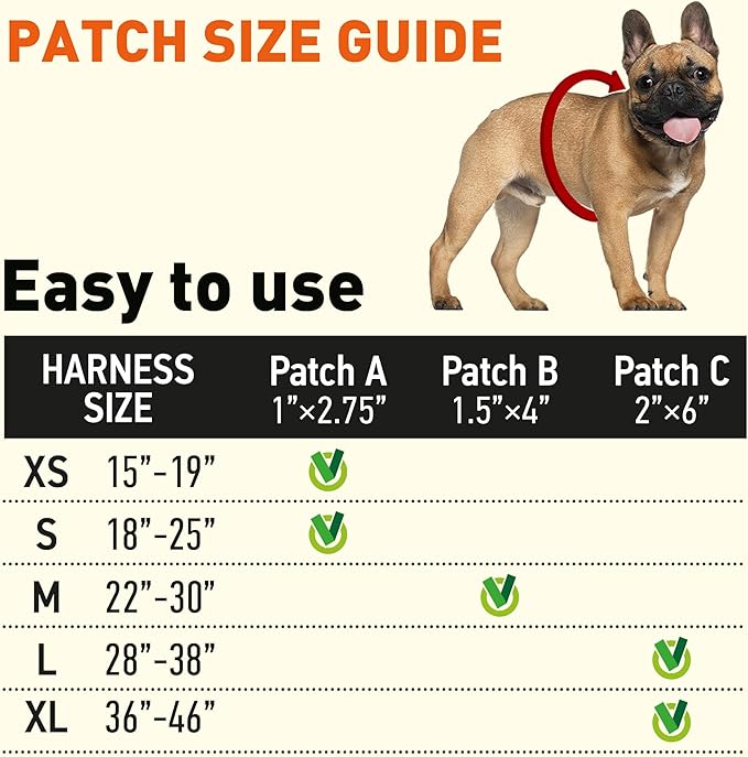Dogline Unimax Dog Harness Vest with Nose Work Patches Reflective No-Pull, Adjustable Straps, Breathable Neoprene for Medical, Service, Identification, Training Dogs Girth 15 to 19" Leopard Multicolor