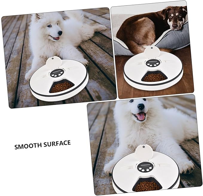 BESPORTBLE Automatic Dog Feeder Timing Detachable Storage Bowl Puppy Feeding Bowls for Dogs
