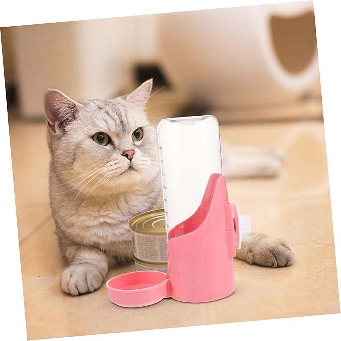 SUPVOX Pet Dog Water Feeder Automatic Hanging Drinking Device for Cats and Dogs Wear Resistant Puppy Feeder Easy to Secure Comfortable Angle for Drinking and Eating