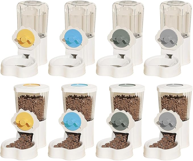 Automatic Water Bowl Food Feeder for Cats Dogs with Secure Locking Mechanism Hanging Waterer Pet Feeding Watering Tool Leakproof Dog Water Bowl