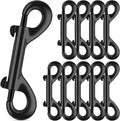 ERKOON 3.5 inch Double Ended Bolt Snaps Hooks 110lbs Load Capacity Zinc Alloy Double Sided Clips Heavy Duty Trigger Snap for Dogs Leashes/Water Bucket/Horse Feed/Hammocks (10 Pack)