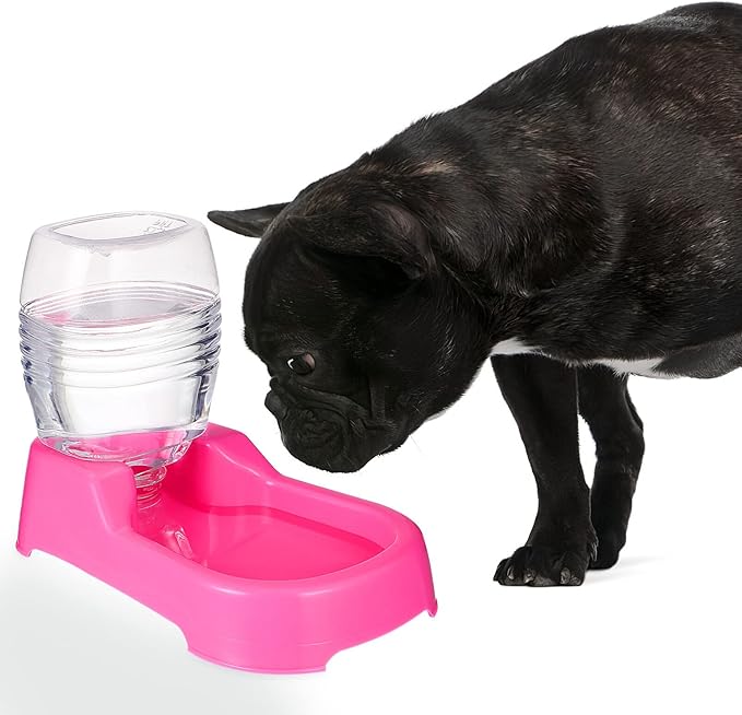 POPETPOP Pet Water Feeder Unique and Puppies Automatic Water Dispenser Non-tip Pet Drinking Bowl Smooth for Easy Cleaning