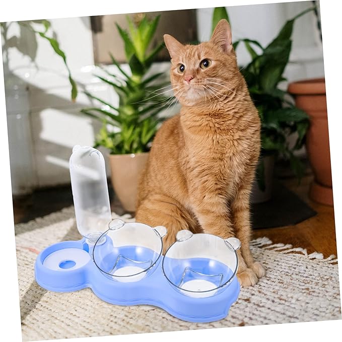 Detachable Pet Feeder with Non Slip Base Double Design Dog and Cat Bowl for Food and Water Sturdy and Use
