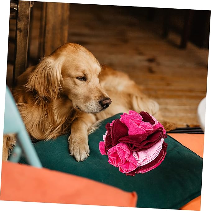 SUPVOX Pet Dog Sniff Toy Chewing Ball for Puppies Slow Feeder Interactive Plaything Helps Reduce Destructive Behavior Enhances Sniff Training Compact for Easy Storage