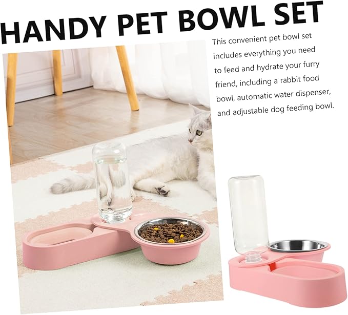 Automatic Cat Feeder Bowl Pet Water Fountain Feeder Dispenser Cat Dishes
