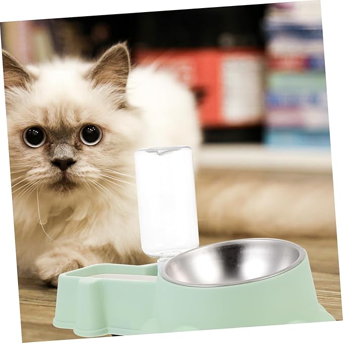 HANABASS Dog Bowl Mat Stand Stainless Steel Pet Feeding Bowl Auto Water Container for Home