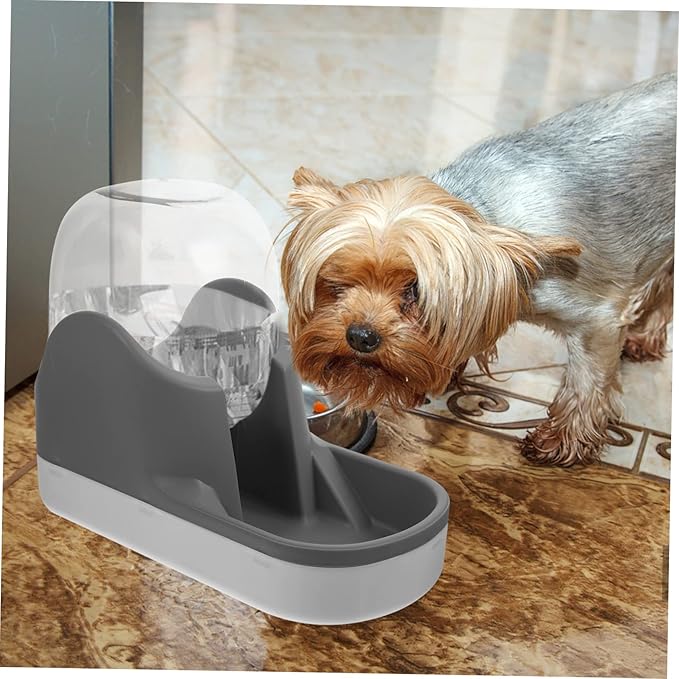 BESPORTBLE 1pcs Cat Dog Water Feeder Automatic Pet Water Dispenser Large Capacity Gravity Waterer Plastic Detachable Bowl Home Pet Waterer