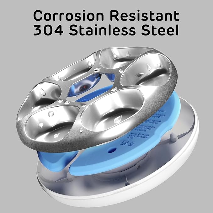 [Stainless Steel Tray Version] iPettie Donut Frost WiFi 6 Meal Automatic Wet Food Feeder with Ice Packs for Senior and Weak Pets, App Control Programmable Timer, Holds 6 x ½ lb. of Food, White