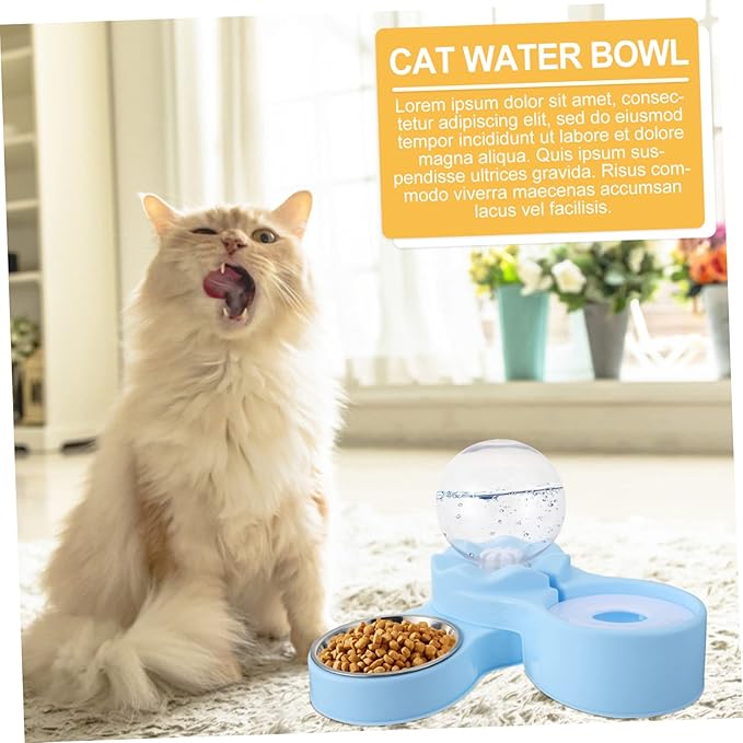 Automatic Cat Feeder Cat Fountain Pet Water Dispenser No Spill Design Healthier Pet Hydration