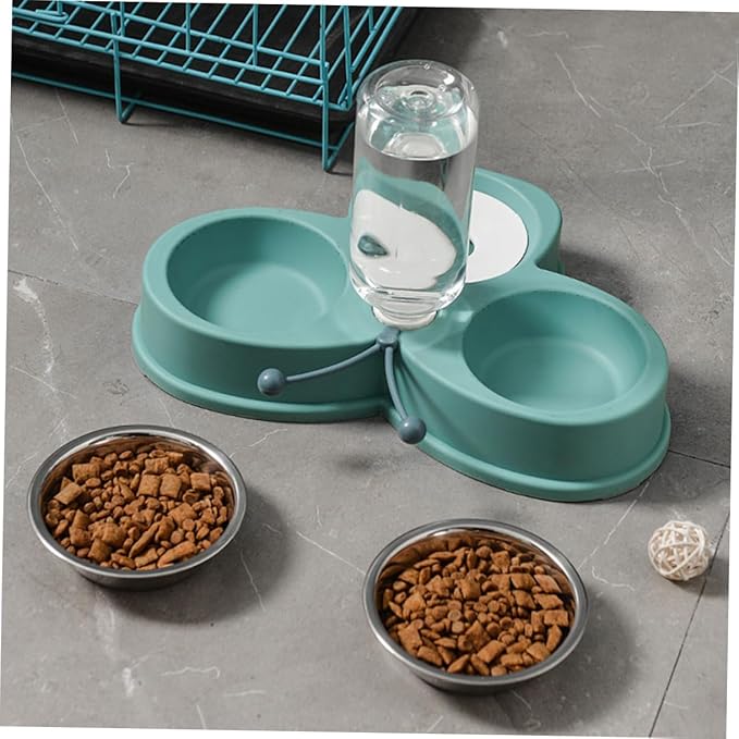 Kisangel Automatic Waterer Feeder Dog Water Dispenser for Cats Puppies Easy Skid Puppy Feeder