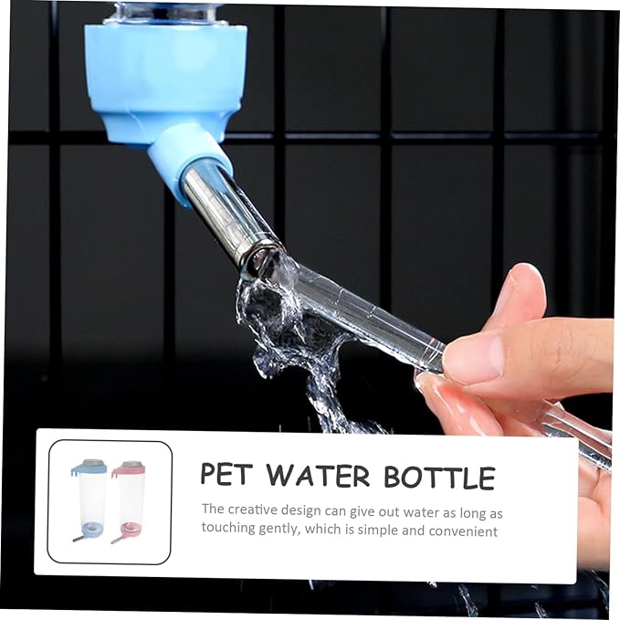 Garneck 2pcs Pet Automatic Water Feeder for Dogs and Cats Hanging Water Dispenser Capacity Easy to Install Keeps Pets Dry and Comfortable