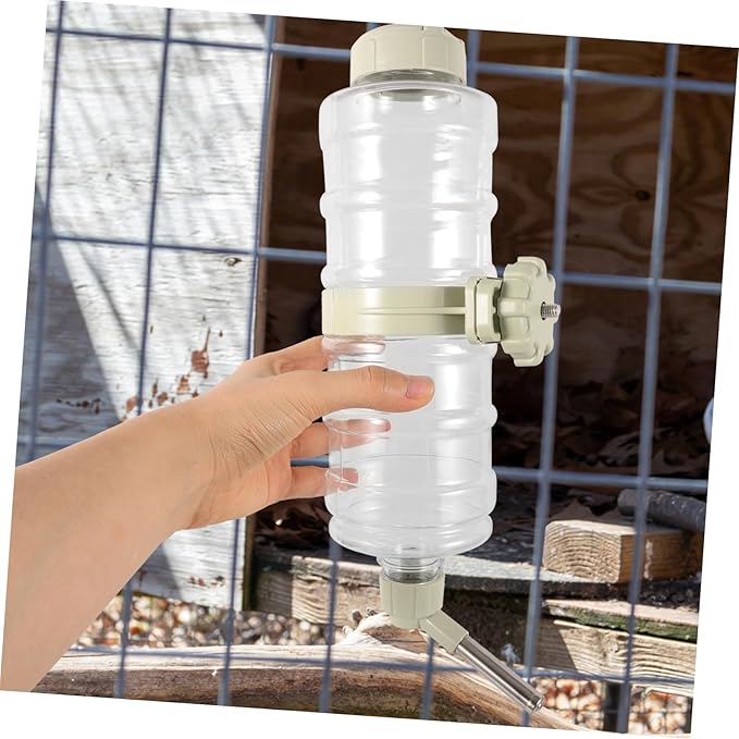 Garneck Cat Water Dispenser Pet Water Bottle Automatic Waterer for Dogs and Cats Hanging Feeder Leak