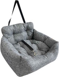 Dog Car Seat with Booster Seats for Small/Medium Dogs Or Universal Comfortable Bed for and Home(Single Seat)