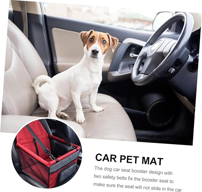 BESPORTBLE Pet Dog and Cat Car Seat Breathable Vehicle Seat Cover for Dogs and Cats Safety Leash for Traveling Pets