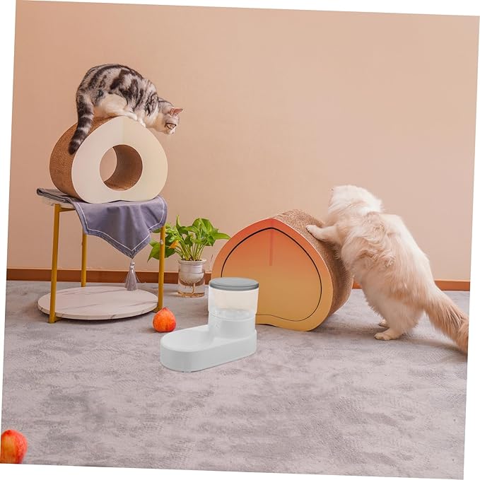 GALPADA Automatic Dog and Cat Feeder Feeding Pet Dispenser Lightweight and Design Easy to Monitor Food Levels Suitable for Dogs and Cats Elegant Grey Finish