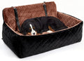 Extra Large Dog Car Booster Seat with Safety Belt, Waterproof & Non-Slip Memory Foam Dog Booster Seat with Thick Cushion, Pet Car Seat for SUV, Pick Up, Trunk