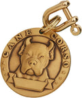 Vintage Pure Copper Pet ID Tags, Personalized Dog Tags, Three-Dimensional Relief Pet Pattern, Lettering on The Front and Back, Custom Pet Tags (B03-Cane Corso)