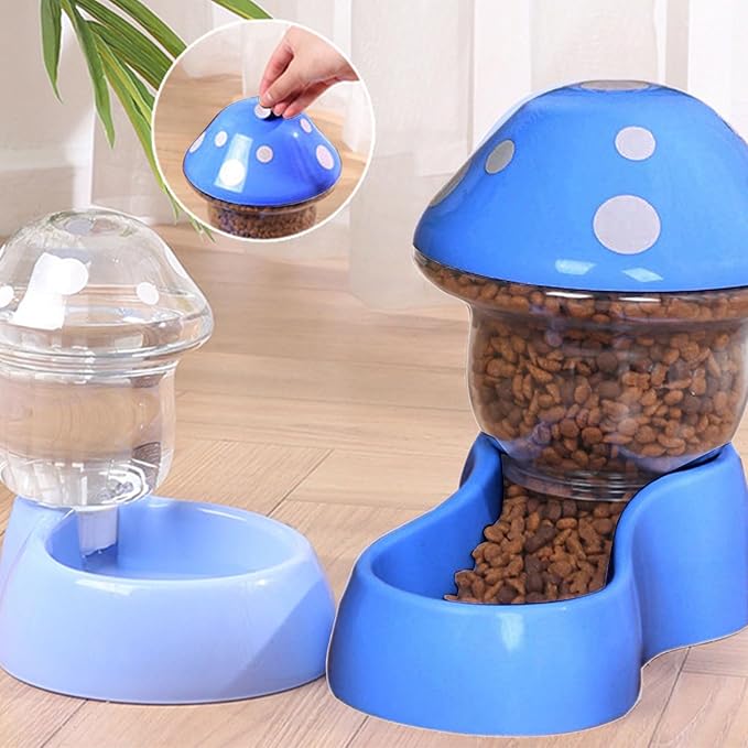 Dog Food Bowl Auto Feeding Container for Cats Dogs Water Drinking for Pet Dry Treats Water Dispenser Supplies for Small Supplies for Toy