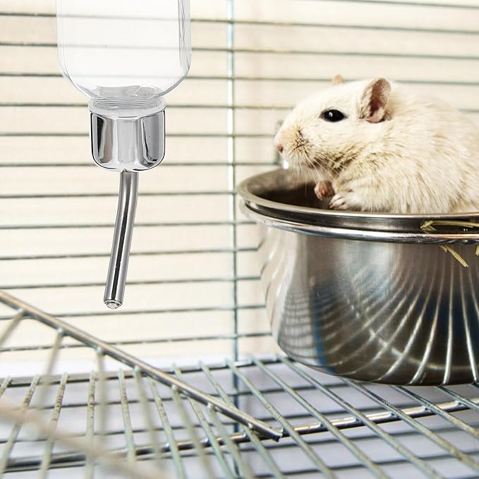 Kisangel Pet Hanging Water Dispenser Large Automatic Water Bottle Feeder for Dogs Rabbits Travel Portable Dog Feeding Tool Stable Hanging Design