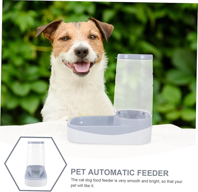 Automatic Pet Feeder Food Storage Bowl for Cats and Dogs Simple and Elegant Design for Easy Feeding for Busy Pet Owners