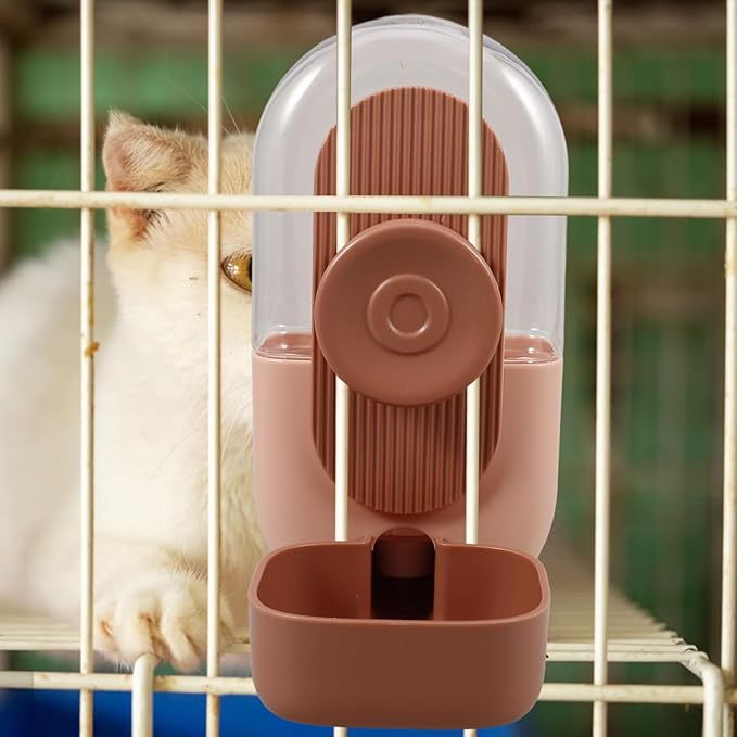 Cat Water Dispenser Automatic Pet Waterer Feeder Bowl Secure Hanging Pet Waterer for Dogs and Cats