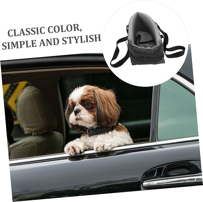 POPETPOP Portable Dog Car Seat Washable Pet Seat for Dogs and Cats and Tear-Resistant Material Fit for Outdoor to Clean and Install Season Comfort