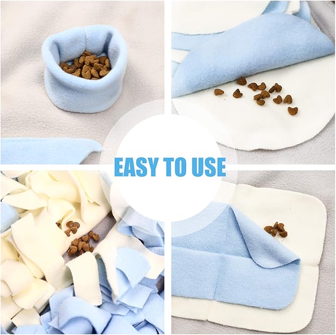 Snuffle Mat for Small Large Dogs (39.4" x 39.4") - Nosework Feeding, Easy to Fill, Machine Washable Training, Pet Activity/Toy/Play, Great for Stress Release - L