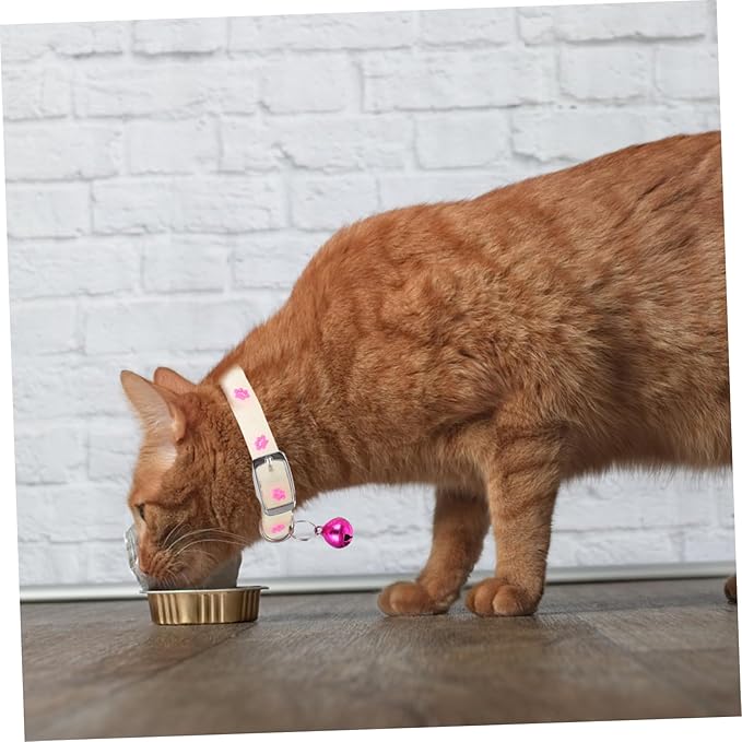 ERINGOGO 3pcs Fluorescent Pet Collar Glow Collars for Dogs and Cats Night Safety Accessories to Prevent Loss Random Colors Fish Bone