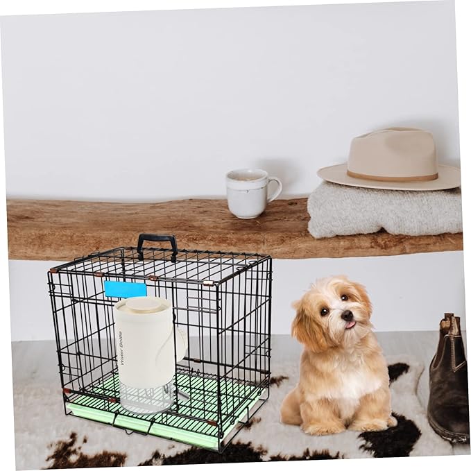 Automatic Dog Water Dispenser Pet Hanging Water Feeder Stainless Steel Nozzle