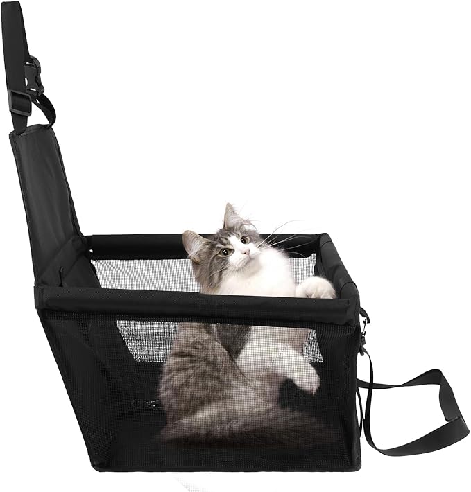 Oxford Cloth Car Pet Booster Seat Adjustable Strap Large Capacity Car Dog Bag Carrier W Safety Lock for Puppy Cat Travel