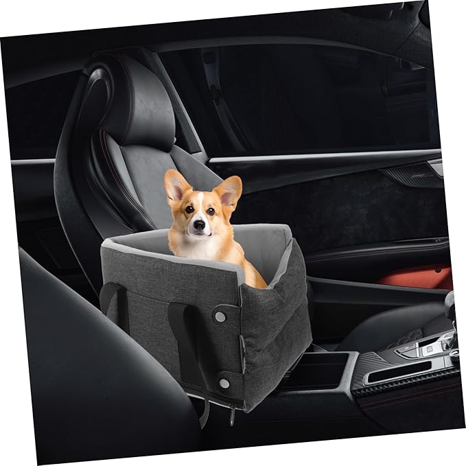 Washable Dog Cat Seat for Car Non- Comfortable Console Cushion for Pets Fit for Seasons Easy to Clean and Install