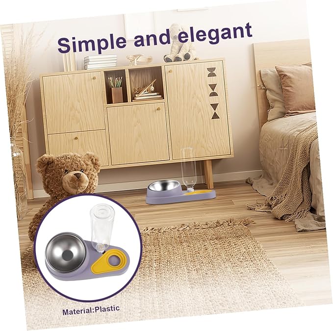 Automatic Pet Feeder Dog Water Dispenser No Spill Bowl Cat Food and Water Bowl