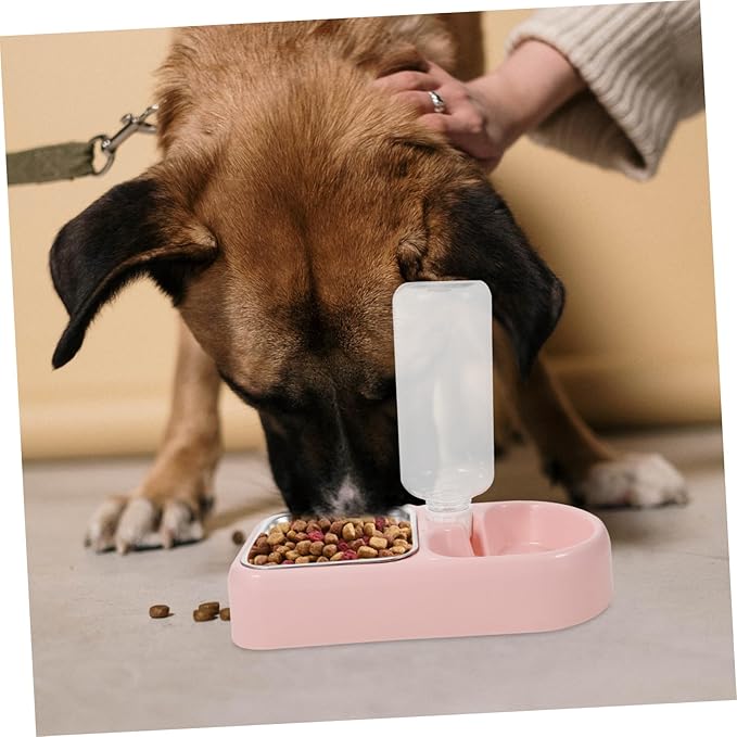 Double Pet Water Feeding Bowl Automatic Puppy Water Feeder for Dogs and Cats Creative Spill Design Smooth for Shop