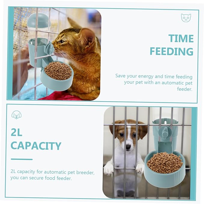 BESPORTBLE Automatic Dog Feeder Non-Skid Base Lightweight Hanging Pet Feeding Bowl for Dogs Cats Easy to Versatile Automatic Puppy Device for Home and Travel