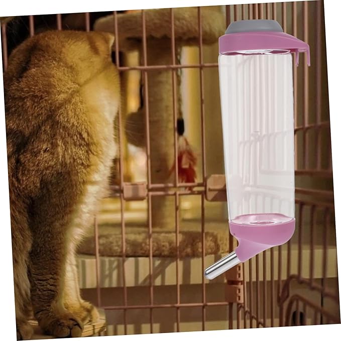 Toyvian 2PCS PET Automatic Water Dispenser for Dogs and Cats Leak-Proof PET Hanging Water Feeder Food-Grade Material for Indoor and Outdoor Use